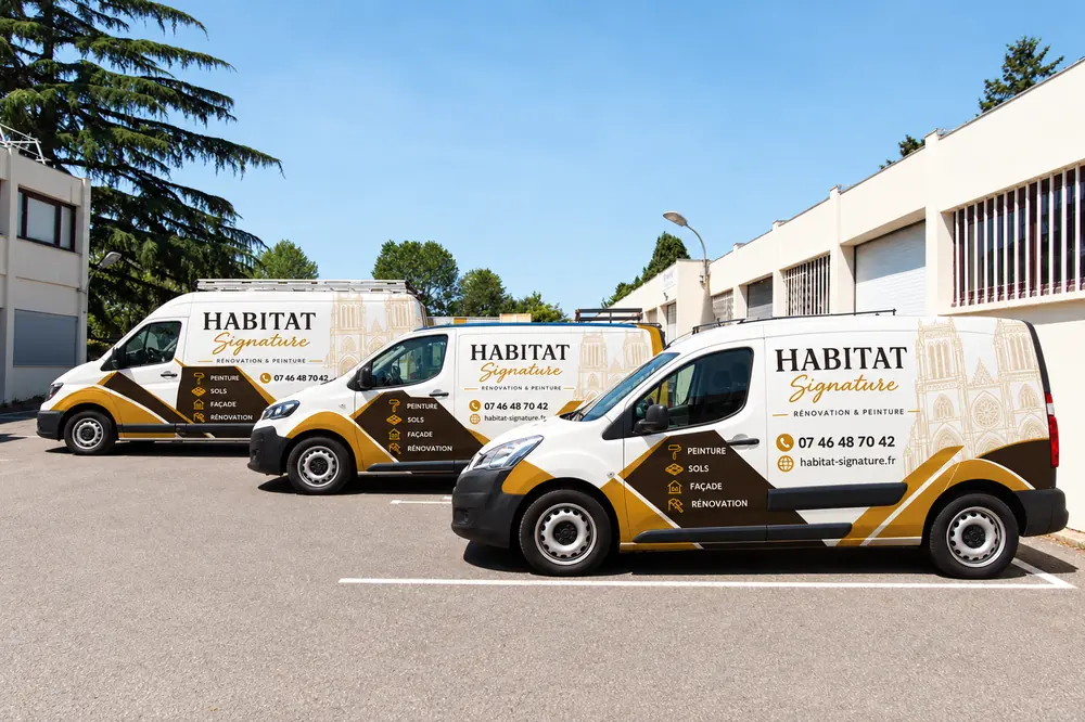 Camions Habitat Signature, entreprise de rénovation et de peinture à Orléans